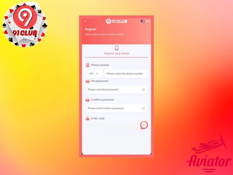 Steps to start Aviator slot at 91 Club online