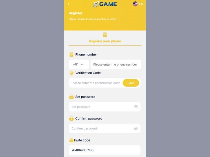 Вход в аккаунт 51 Game