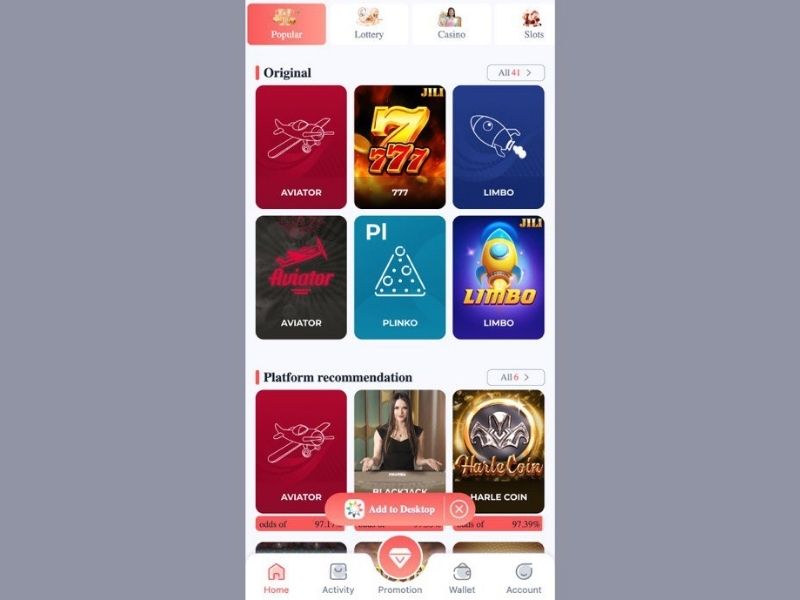 Играть в Авиатор в онлайн казино Daman Games