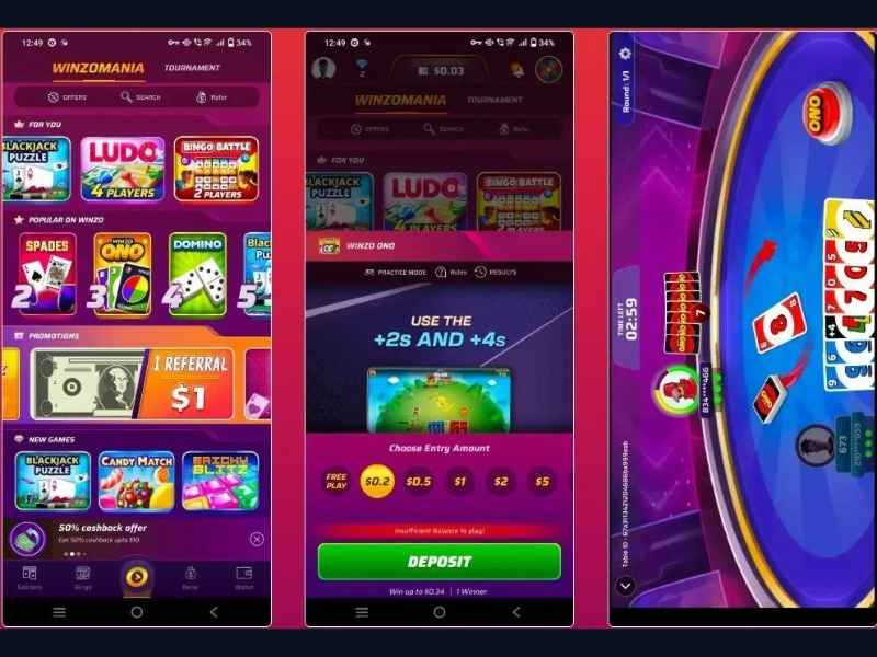 Скачивание и установка APK-файла Winzo на Android