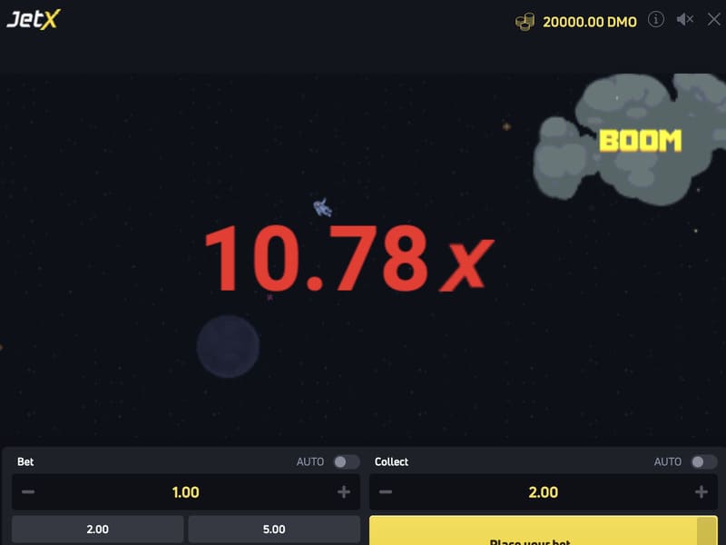 JetX game - play for money in an online casino