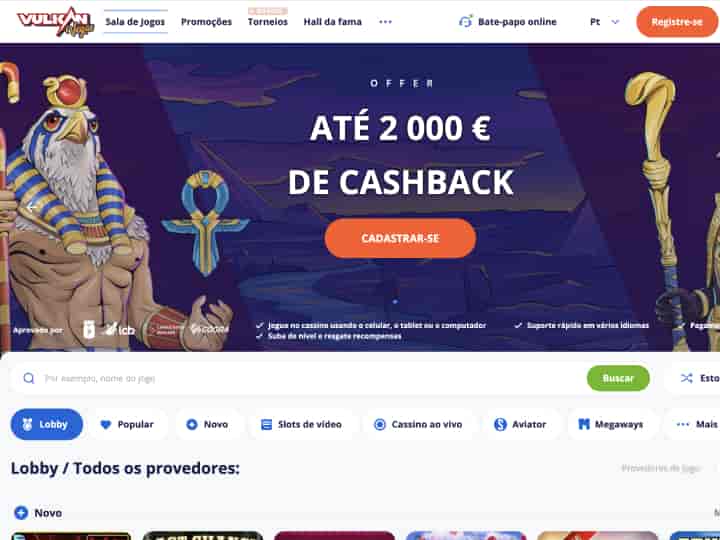 Depósito casino online Vulkan Vegas